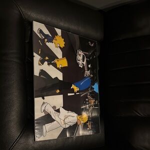 Cartoon Family Street Art Canvas